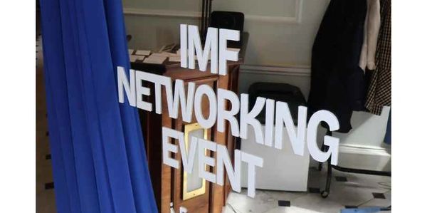 London event catering service with a welcome sign example
