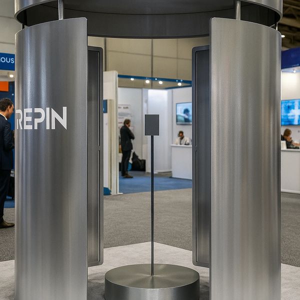 360 enclosed photo booth hire example