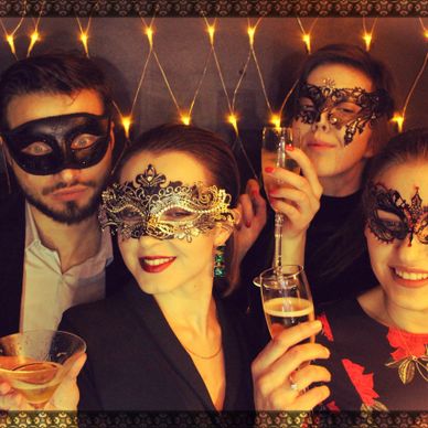 Party photo booth filter