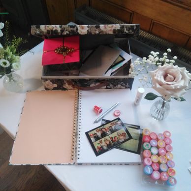 Photo booth guest book