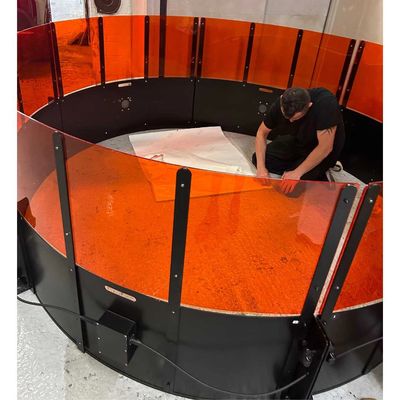 branding for the fast feet machine is being applied