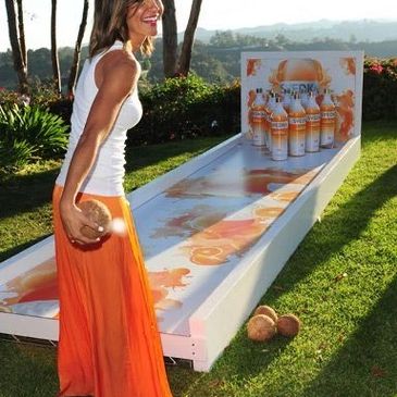 Custom branded bowling game hire for event activation