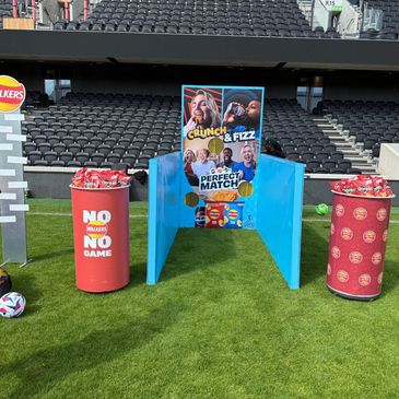 custom football activation game hire