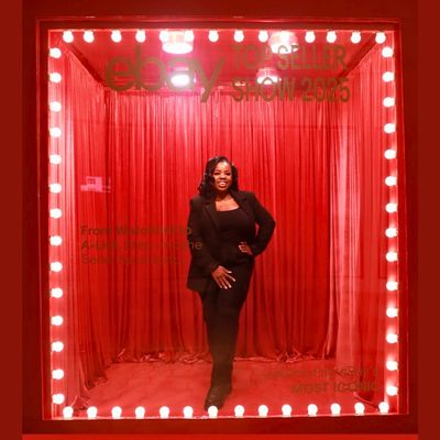 Maliva london event stylist inside a red magazine photo booth experience