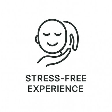 stress-free experience icon