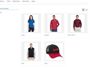 Apparel portal, easy ordering for corporate apparel