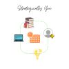 Concept of genetically modified organisms with DNA and lab equipment.