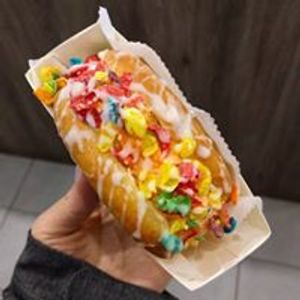 Donut stuffed with Ice Cream