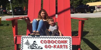 Take your Photo on our giant red chair