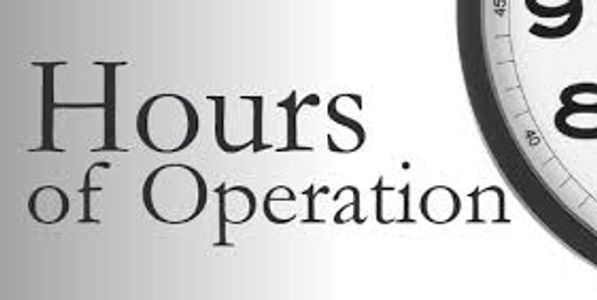 Hours of Operation