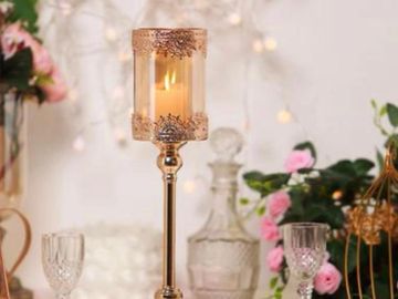 the rolling bar, horse trailer bar wedding decor wedding ideas, lace gold hurricane candle holders