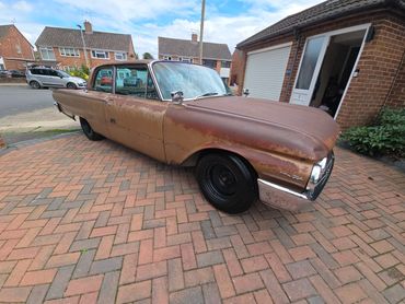 Front 3/4 of Ford Fairlane 500 metal polished to gloss by AM Auto Aesthetics
