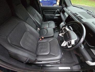 Interior Range Rover Defender drivers side door open