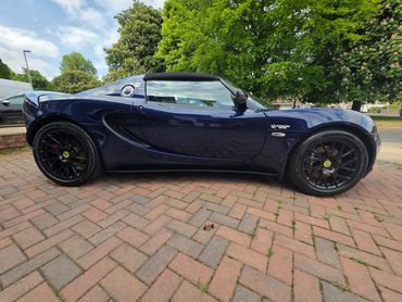 Full driver side of Lotus following a complete Revive and detail by AM Auto Aesthetics in Salisbury,