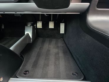 Close up of hoovered and washed car mats by AM Auto Aesthetics in Salisbury