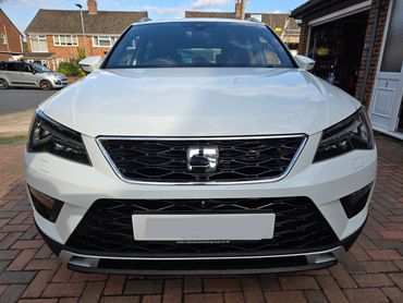 Front of Seat Ateca showing gloss after polish by AM Auto Aesthetics