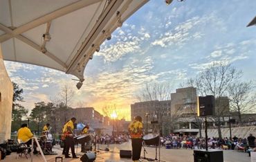 Tropical Steelpan Orchestra performing at Waterway Nights in The Woodlands!