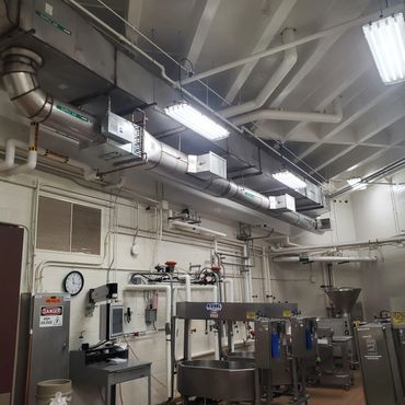 Custom manufactured food service HVAC, fixtures and equipment