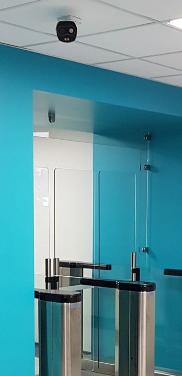 camera installed at turnstile