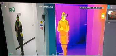 Thermal imaging fever detection system