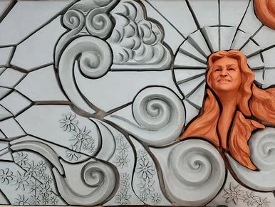 Sculpting a 3D portrait for the wall sculpture