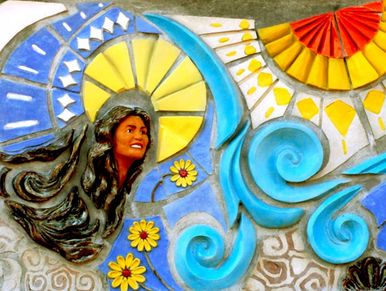 Bas Relief wall sculpture installation completed image