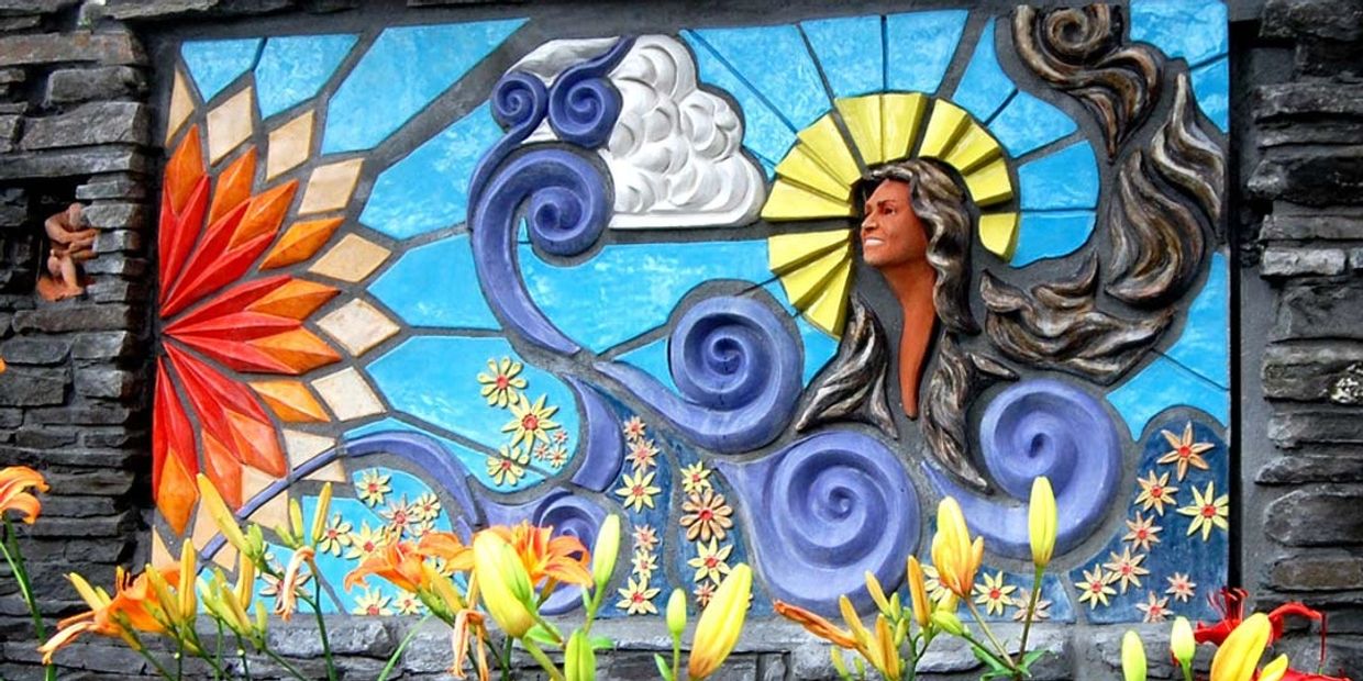 Ceramic artist clay base high relief sculpture wall art