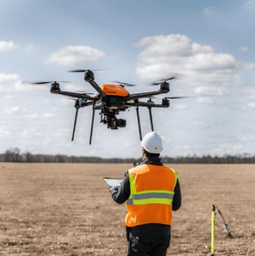 photo of drone used as a survey tool