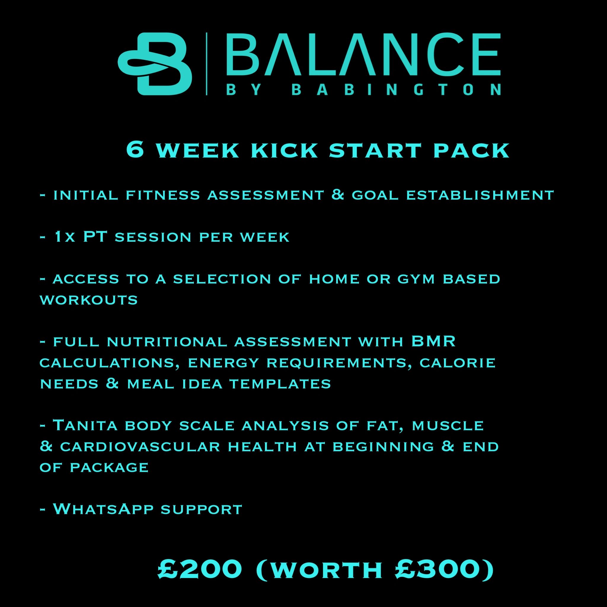 6 Week Kick Start Pack