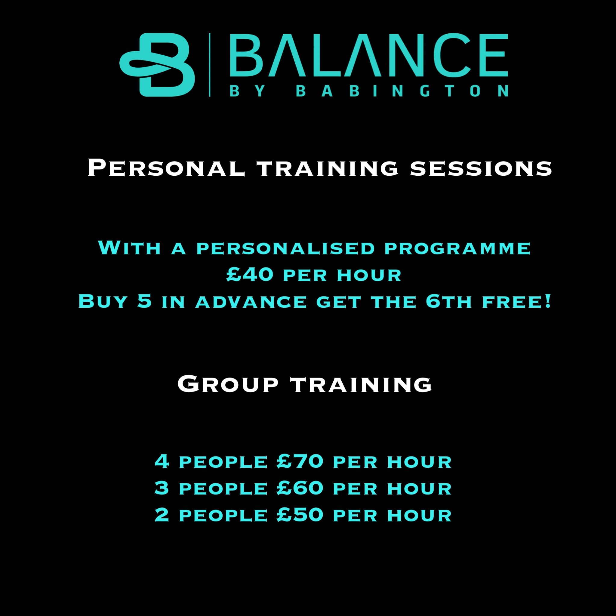 Personal & Group Training Sessions