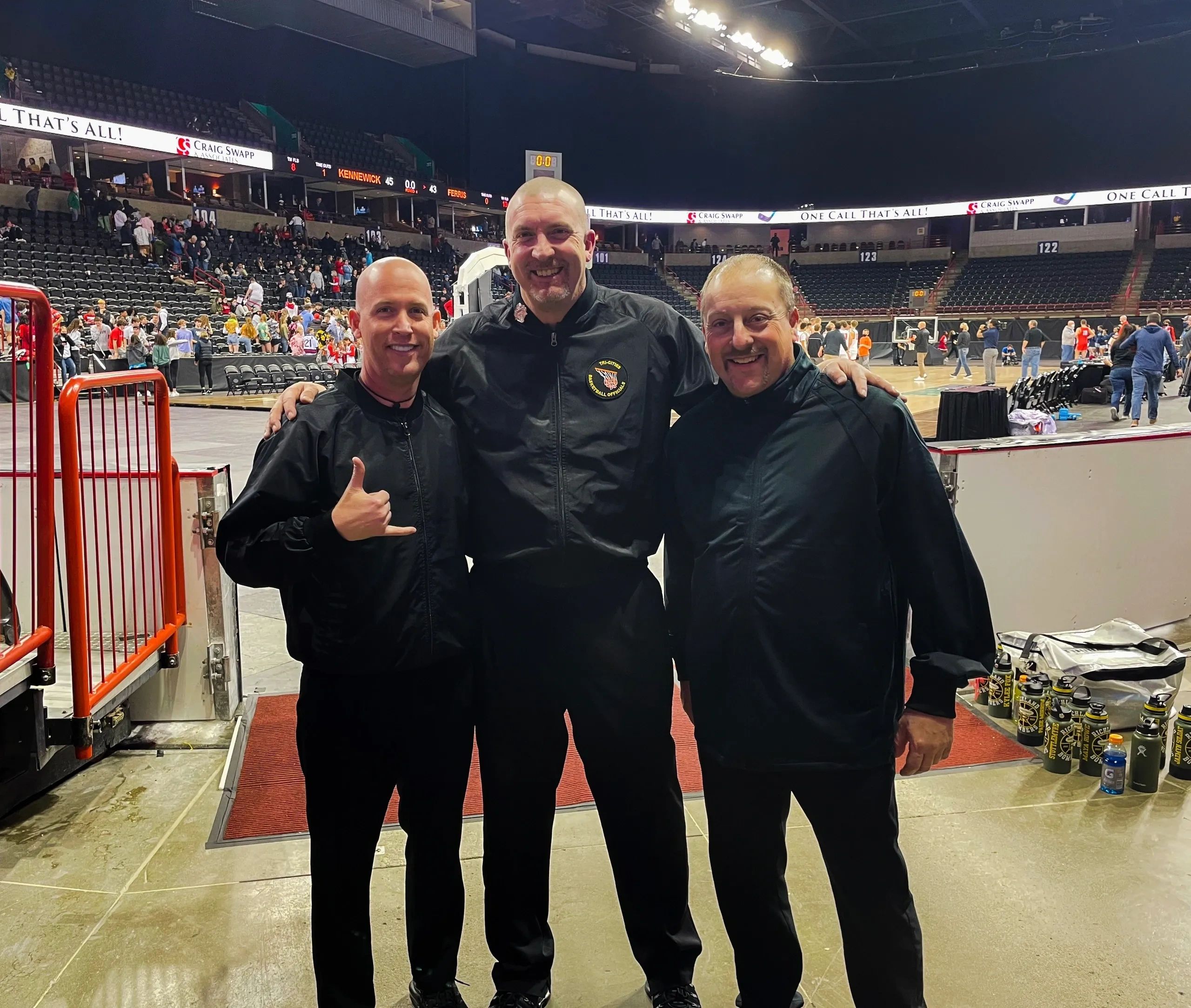 Richland, WA | TCBOA Basketball Officials | Forrest McKinnis, Paul Van Pelt, Brian Freels