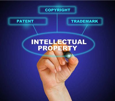 on Image written Intellectual Property , Patent, Copyright, Trademark 
