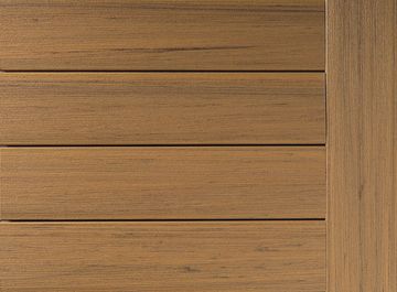 Wooden panel wall with horizontal and vertical planks.