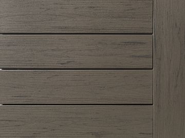 Wooden slatted surface.