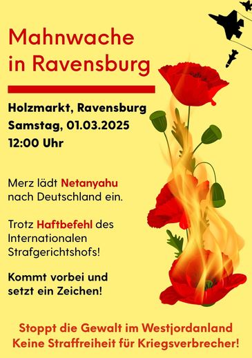 Protestaktion Gaza Ravensburg