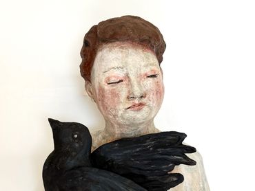 BLACK BIRD
11” x 10” x 8”
2024
Clay, underglaze, Steel