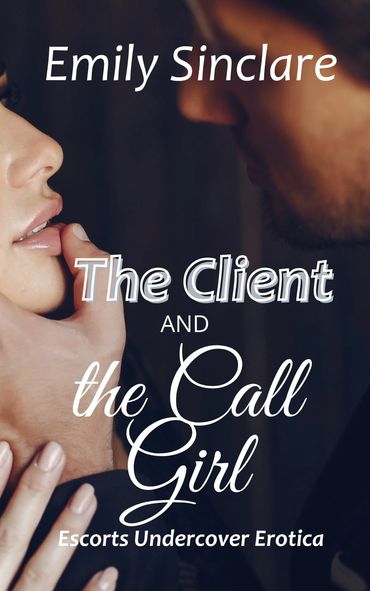 A man stroking a woman's lip for an erotica book