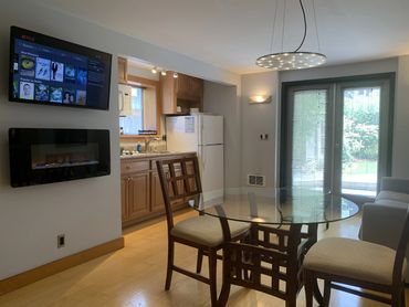 Kitchenette with essential appliances