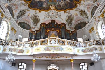 Baroque pipe organ from 1773