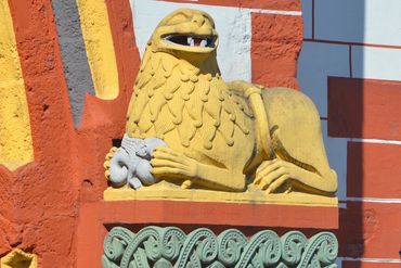 A lion on the Eisenturm (Iron Tower), Mainz