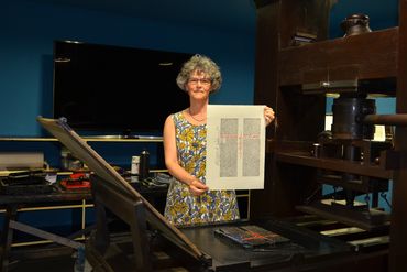 The finished page hot off the press!