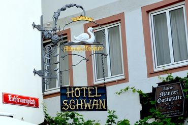 Hotel Schwan sign, Mainz