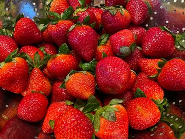 Ripe strawberries