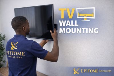 epitome installers local Dstv installer professionally mount a tv and neat cable management