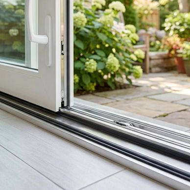 Our track cleaning service removes built-up debris that can cause sticking and poor drainage to your