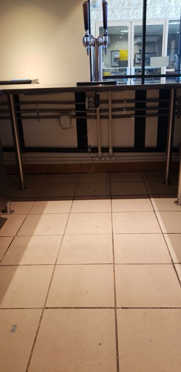 Under counter plugs and electrical for food and beverage service