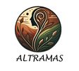 Artistic logo featuring a woman's silhouette with nature elements and the word ALTRAMAS.