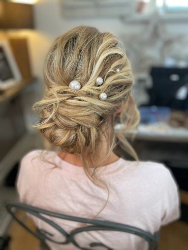 bridal hair bridesmaid hair for wedding hair and makeup near me wedding hairdressers Cheshire