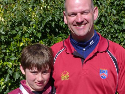 Steve McCann and his son George