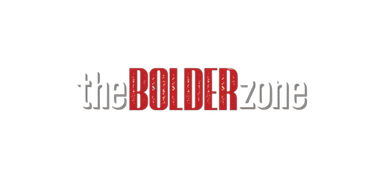 Logo with text 'the BOLDER zone' emphasizing 'BOLDER' in red.